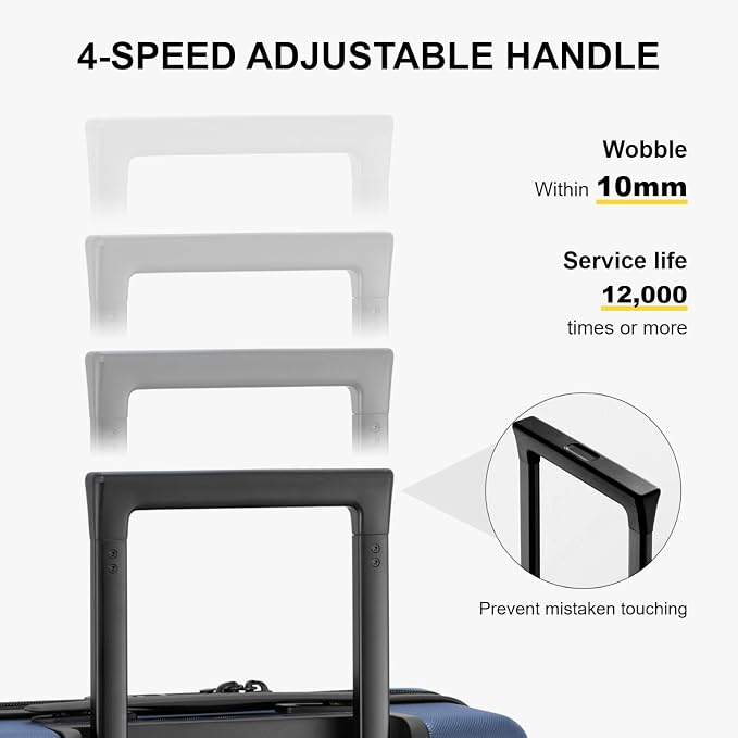 LEVEL8 Carry on Luggage Airline Approved, Small Carry on Suitcases