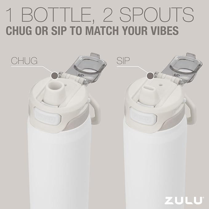 ZULU Powerfill Pro 24oz Stainless Steel Water Bottle