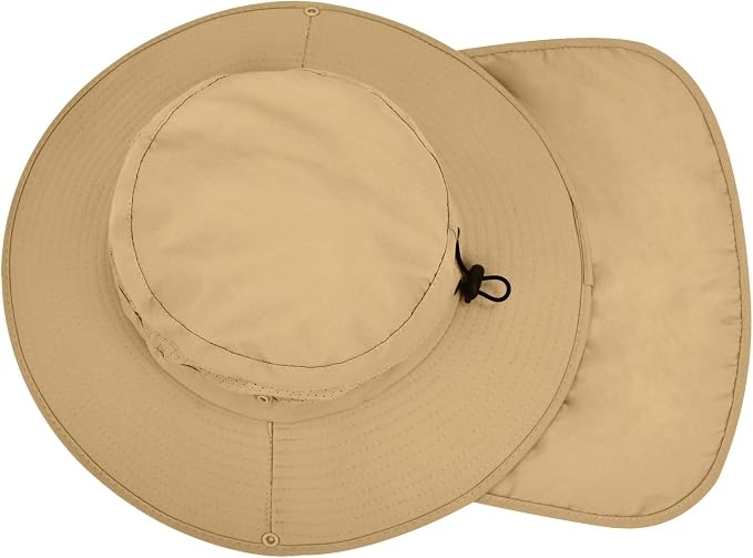 Sun Hats for Men Women, UPF50+ Protection Safari Hat, Wide Brim Fishing Hat