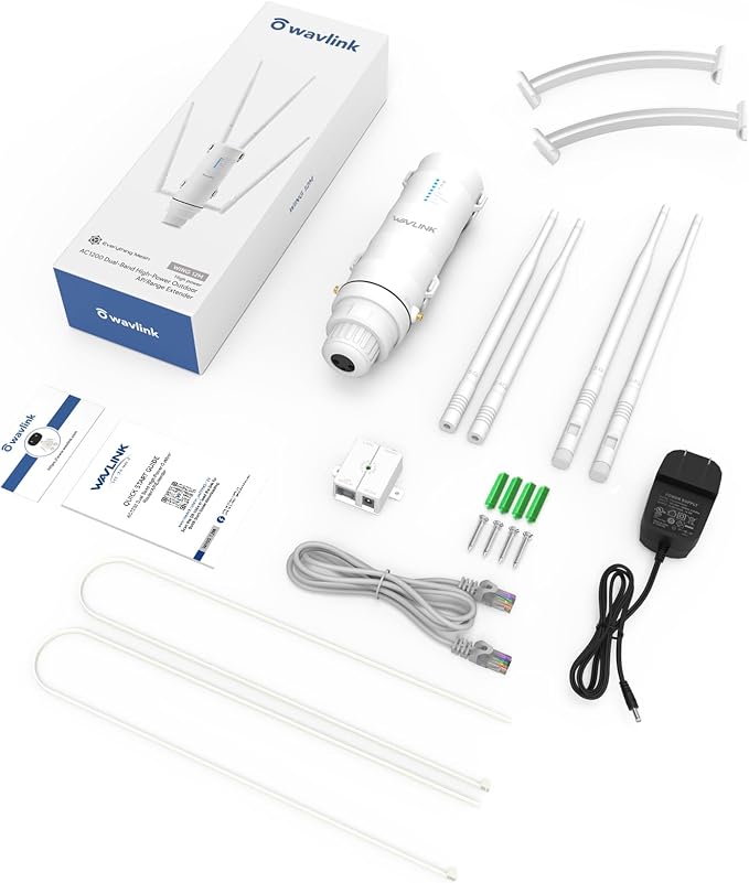 WAVLINK AC1200 Outdoor Long Range Weatherproof WiFi Extender/Wireless Access