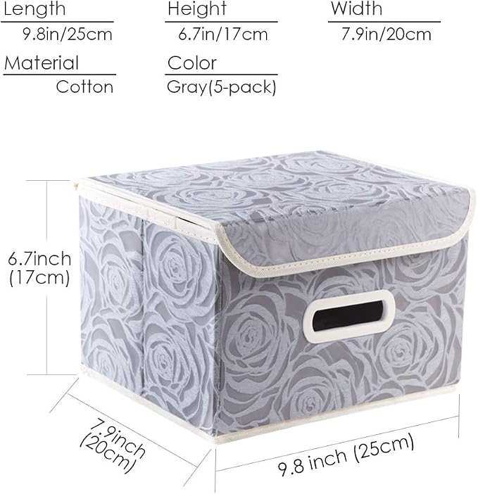 PRANDOM Stackable Storage Boxes