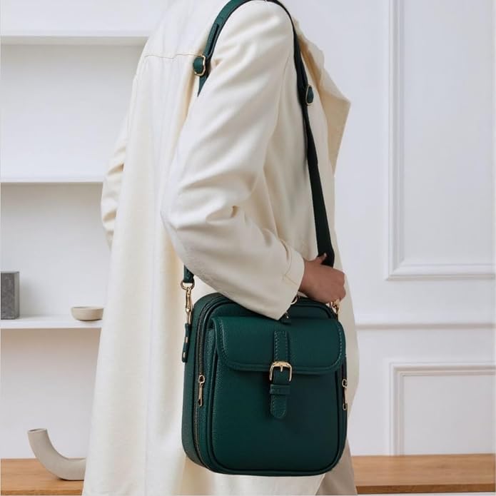 1060 Leather Crossbody Bags for Women Anti-Theft Vegan Purse