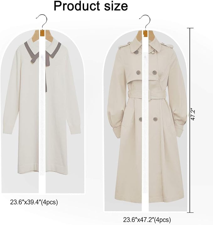 Pwsap 8Pack Breathable Clothes Covers
