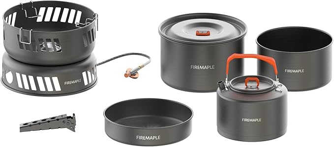 Fire Maple Versatile Outdoor Cooking Set Gas Stove Aluminum, Compact & Durable
