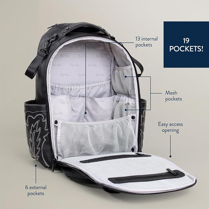 Itzy Ritzy Large Capacity Boss Plus Baby Backpack Diaper Bag Featuring 19