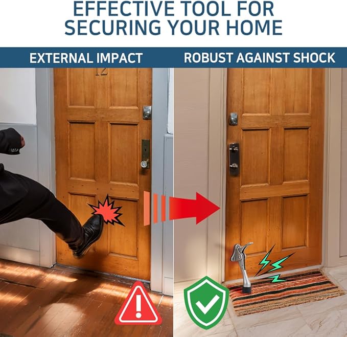 One Touch Kickdown Door Stopper, Door Holder, Heavy Duty Door Stops, Bottom of