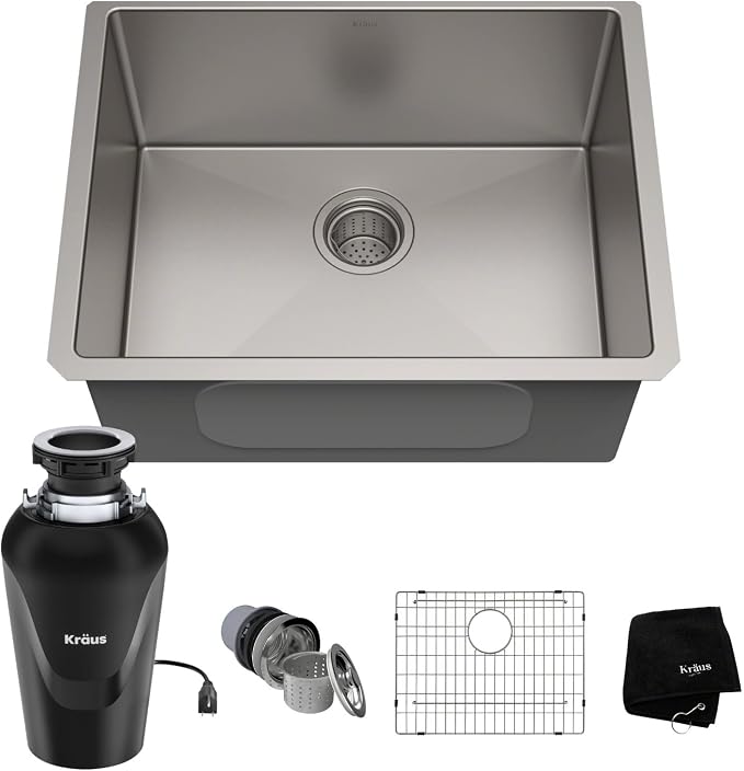 KRAUS Standart PRO™ 23-inch 16 Gauge Undermount Single Bowl Stainless Steel