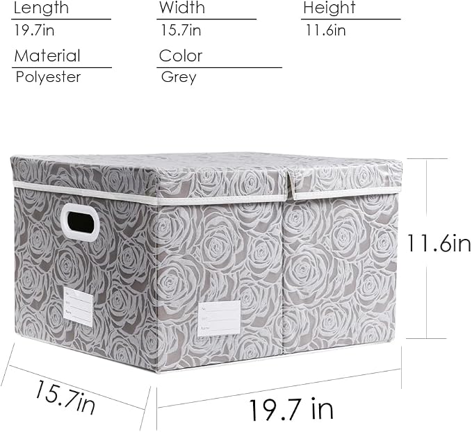 PRANDOM Extra Large Collapsible Storage Boxes