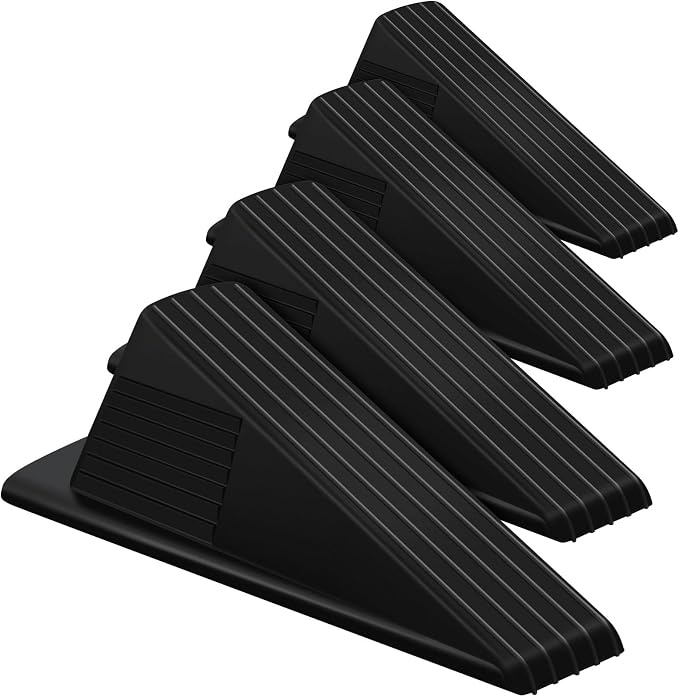 Frienda 4 Pcs Jumbo Door Stoppers Heavy Duty Door Stopper Tall up to 2inch Tall