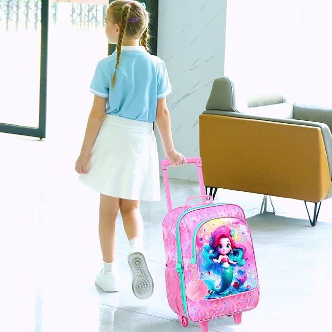 Kids Luggage for Boys Girls, Toddler Rolling Travel Carry on Suitcase