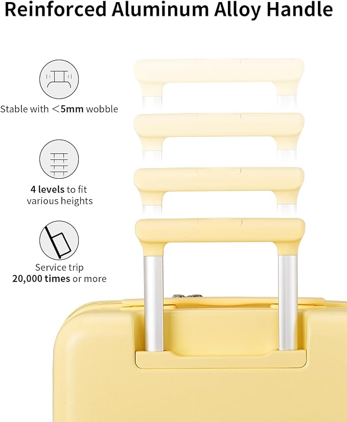 aji Expandable Top Opening 24 Inch Checked Luggage