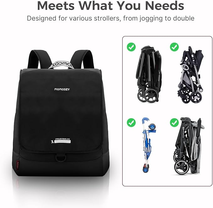 Momcozy Stroller Travel Bag for Airplane | Suit ClickGo Stroller | Compatible