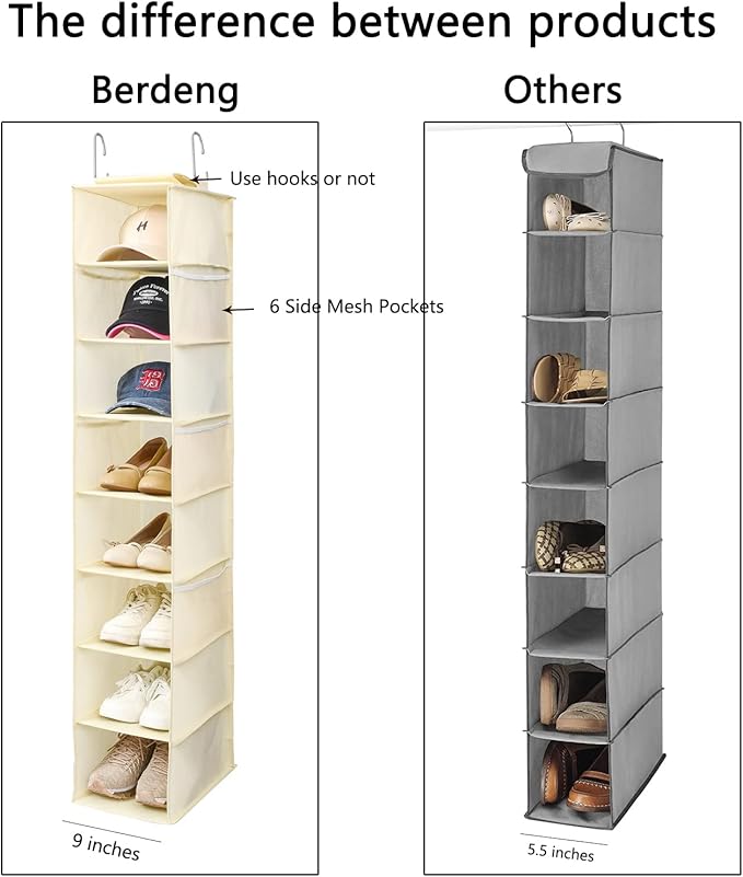 Hanging Shoe Organizer for Closet