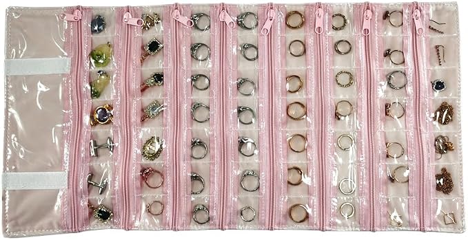 Travel Jewelry Roll Bag Portable Organizer Pouch