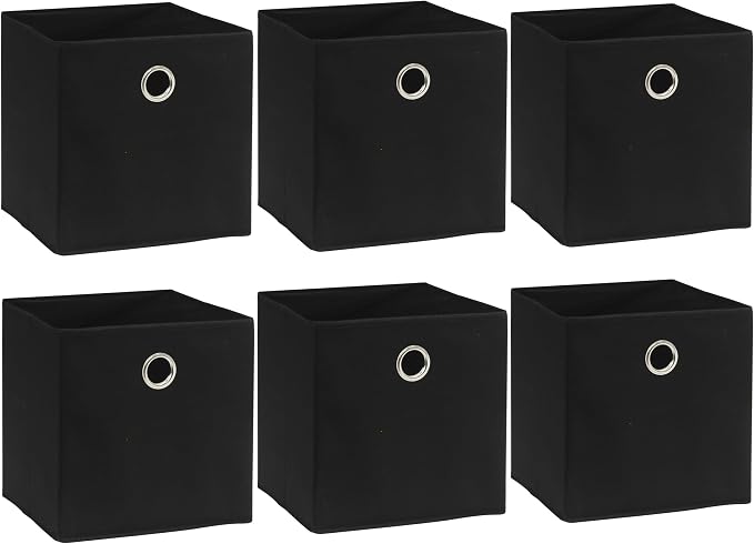 SIMPLE HOUSEWARE 11-Inch Collapsible Fabric Cube Storage Bin