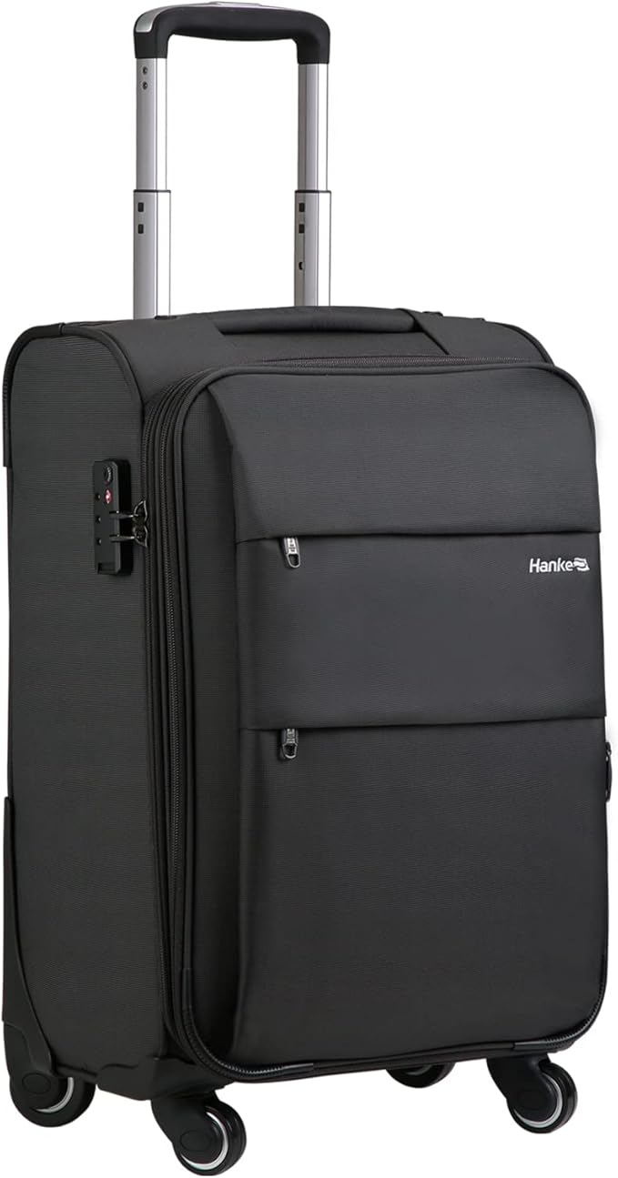 Hanke 20 Inch Expandable Carry On Luggage 22x14x9 Airline Approved Softside