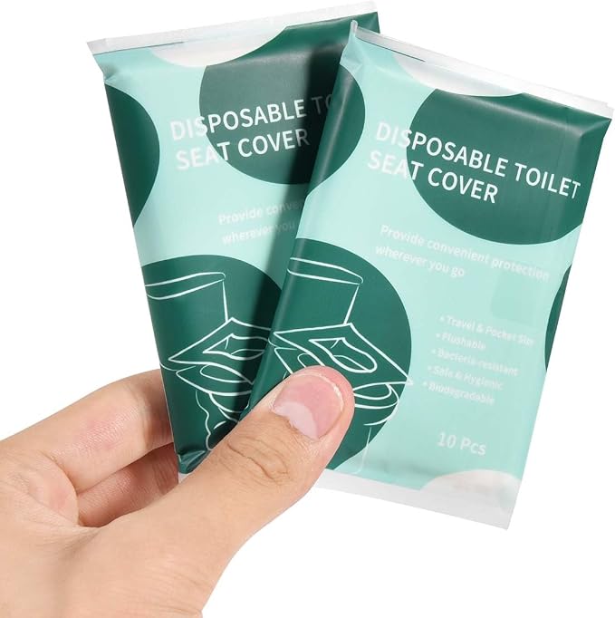 120 Pcs Disposable Flushable Paper Toilet Seat Covers Travel Supplies Essentials