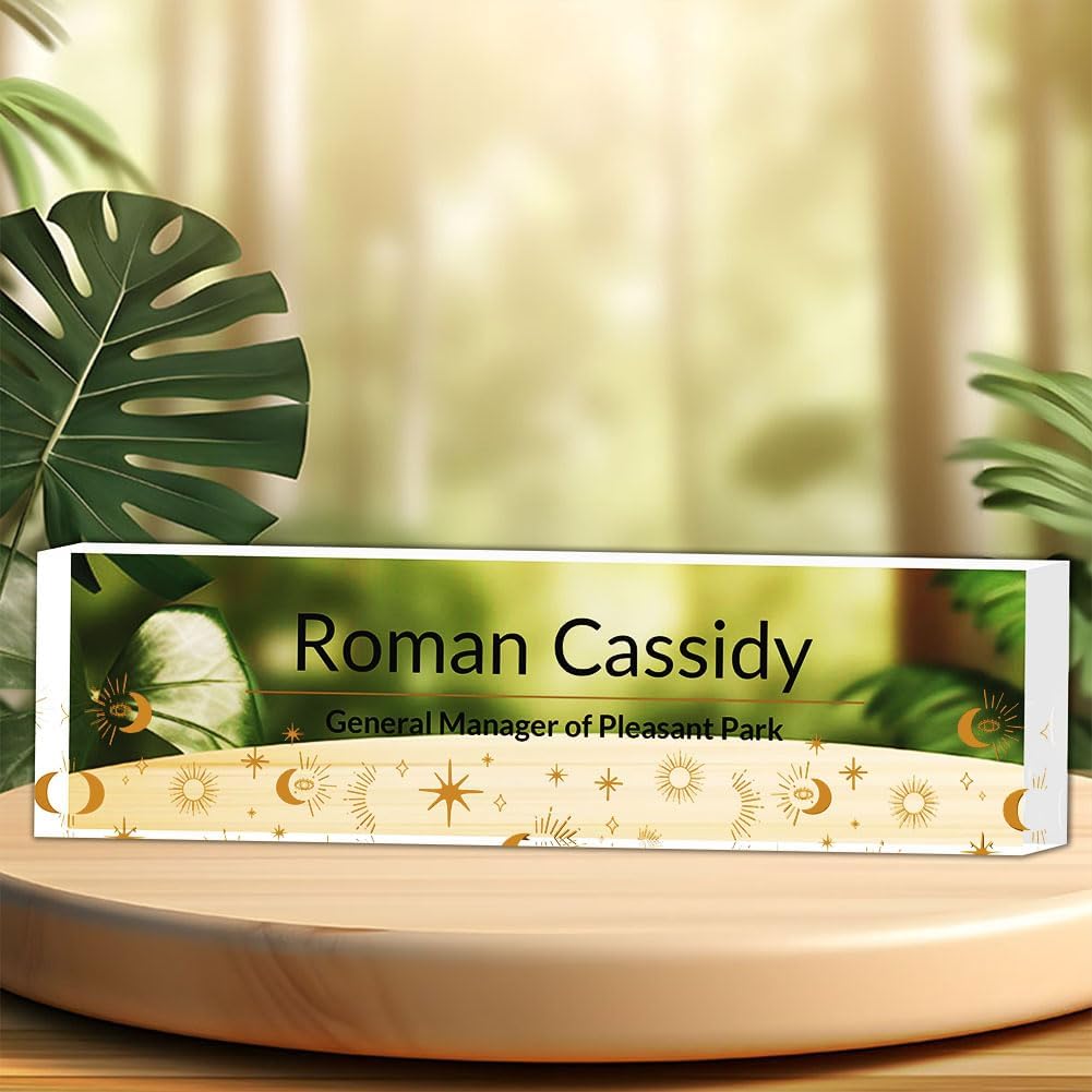 Office Decor,Name Tag,Name Plate for Desk,Desk Name Plate Personalized,Teacher Appreciation Gifts，USA, Golden Stars