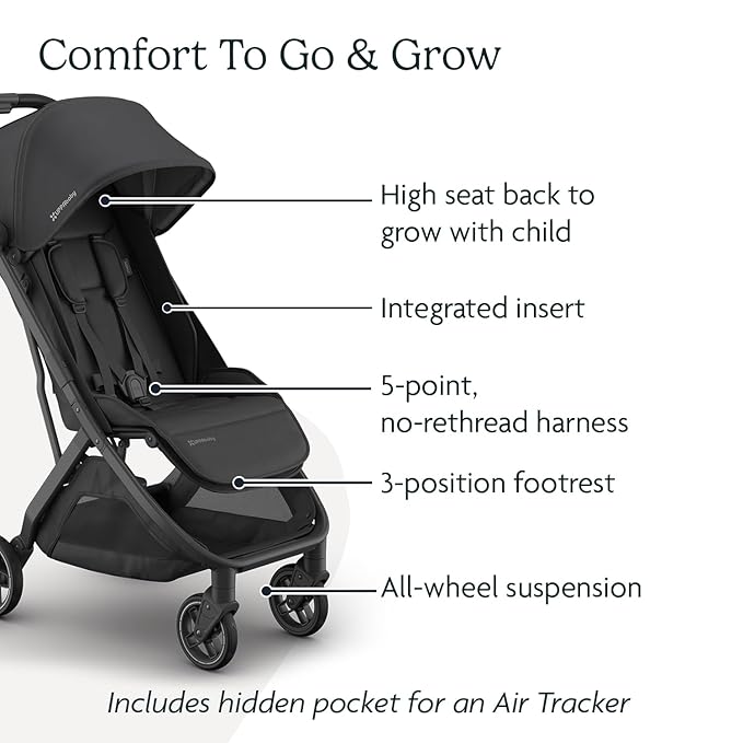 UPPAbaby Minu V3 Travel Stroller | Lightweight + Compact Design | One-Hand Fold