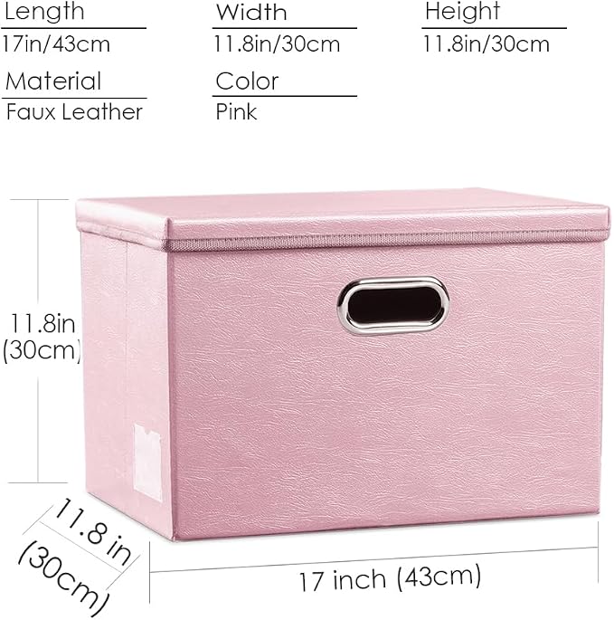 PRANDOM Large Stackable Storage Bins