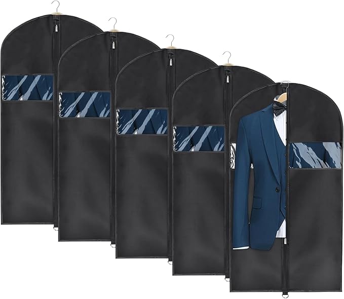 Univivi Garment Bag Suit Bag for Storage and Travel 43 inch, Washable Suit