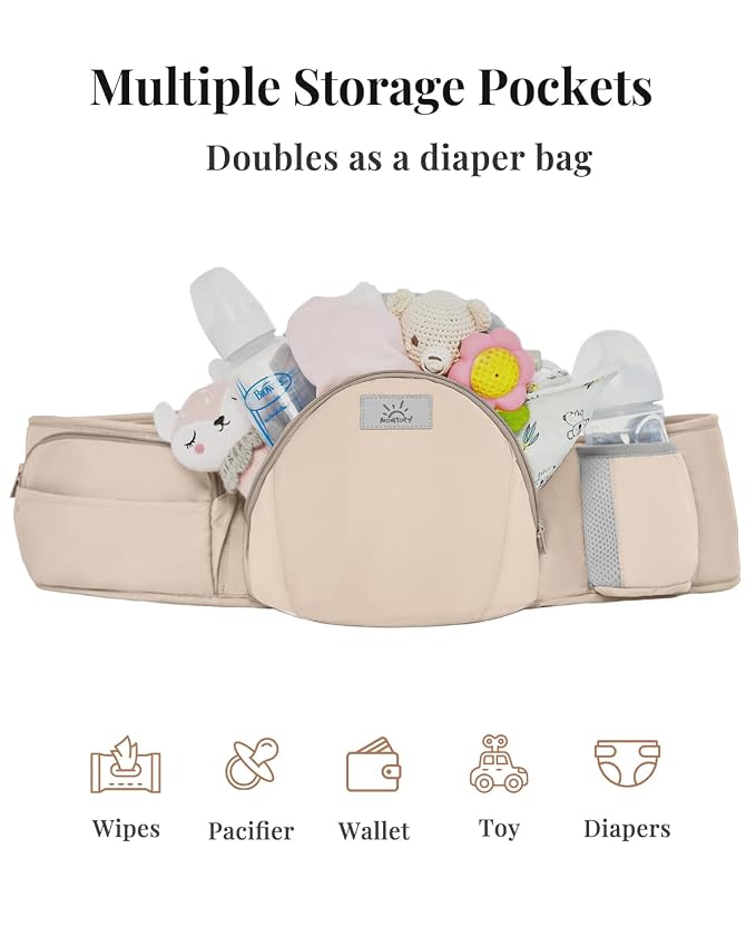 MOMTORY Carryall™ Pro Baby Carrier, Safety-Certified 6-in-1 Baby Carrier
