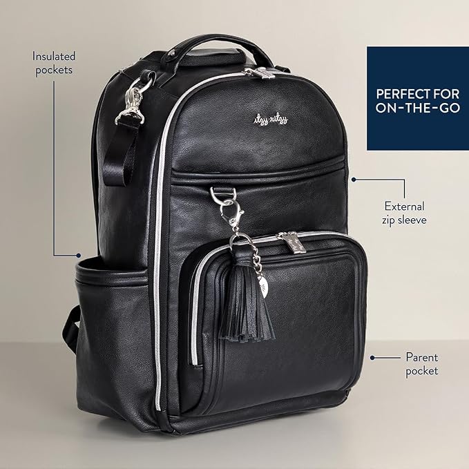 Itzy Ritzy Diaper Bag Backpack – Large Capacity Boss Plus Baby Backpack Diaper