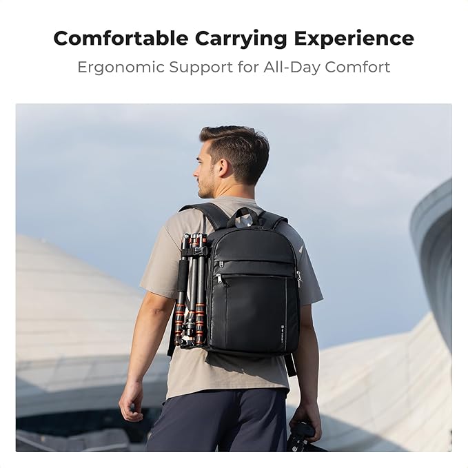 K&F CONCEPT Camera Backpack Bag, Professional DSLR/SLR/Mirrorless Camera Bag