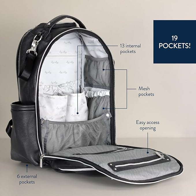 Itzy Ritzy Diaper Bag Backpack – Large Capacity Boss Plus Baby Backpack Diaper