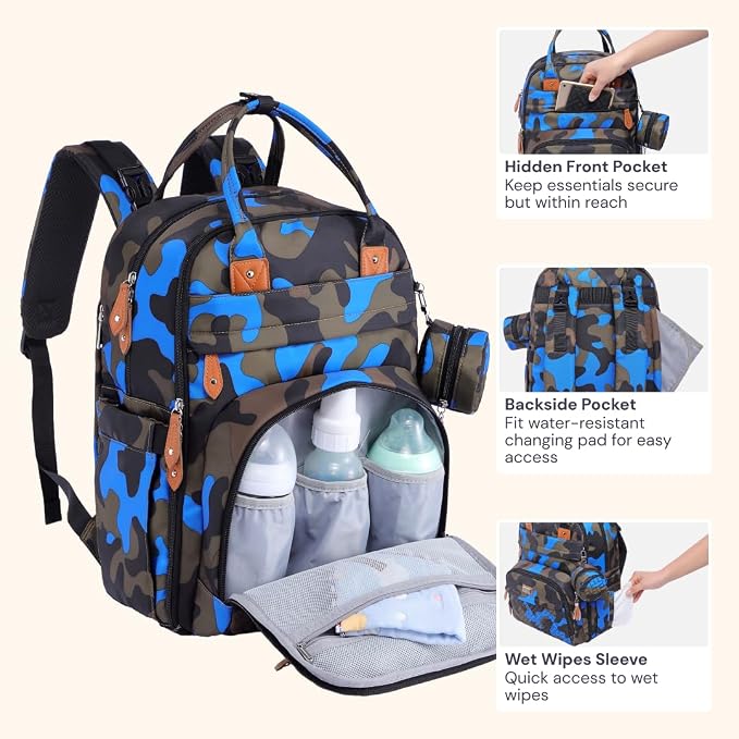 BabbleRoo Diaper Bag Backpack