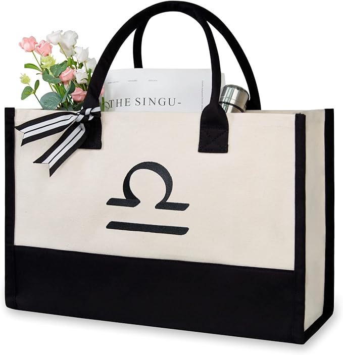 TOPDesign Embroidery Constellation Canvas Bag
