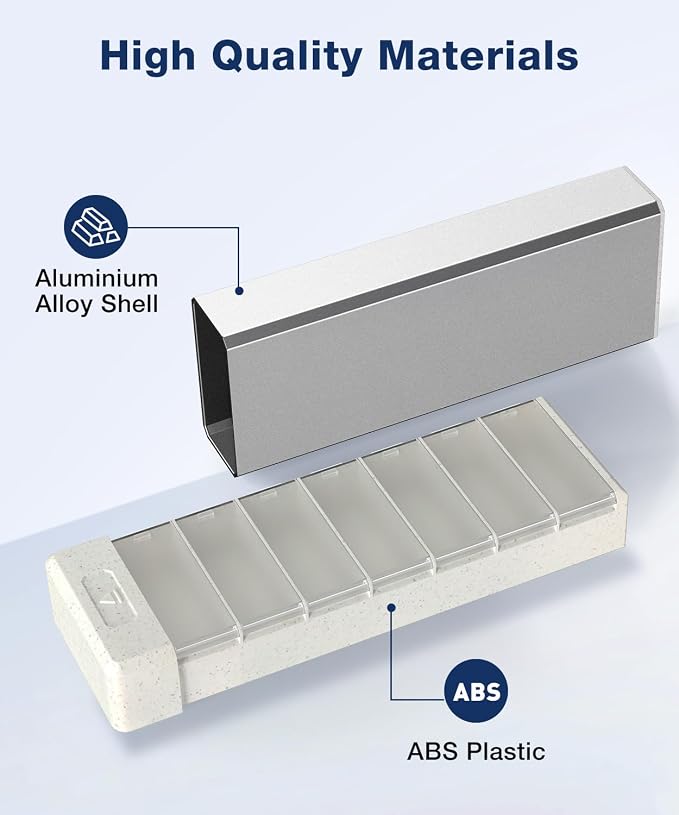 HEIYING 7 Days Pill Organizer