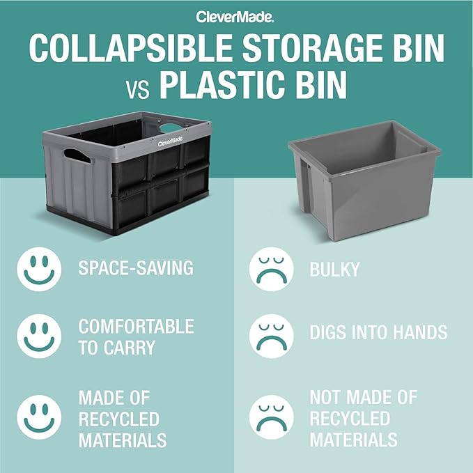 CleverMade Collapsible Storage Bins