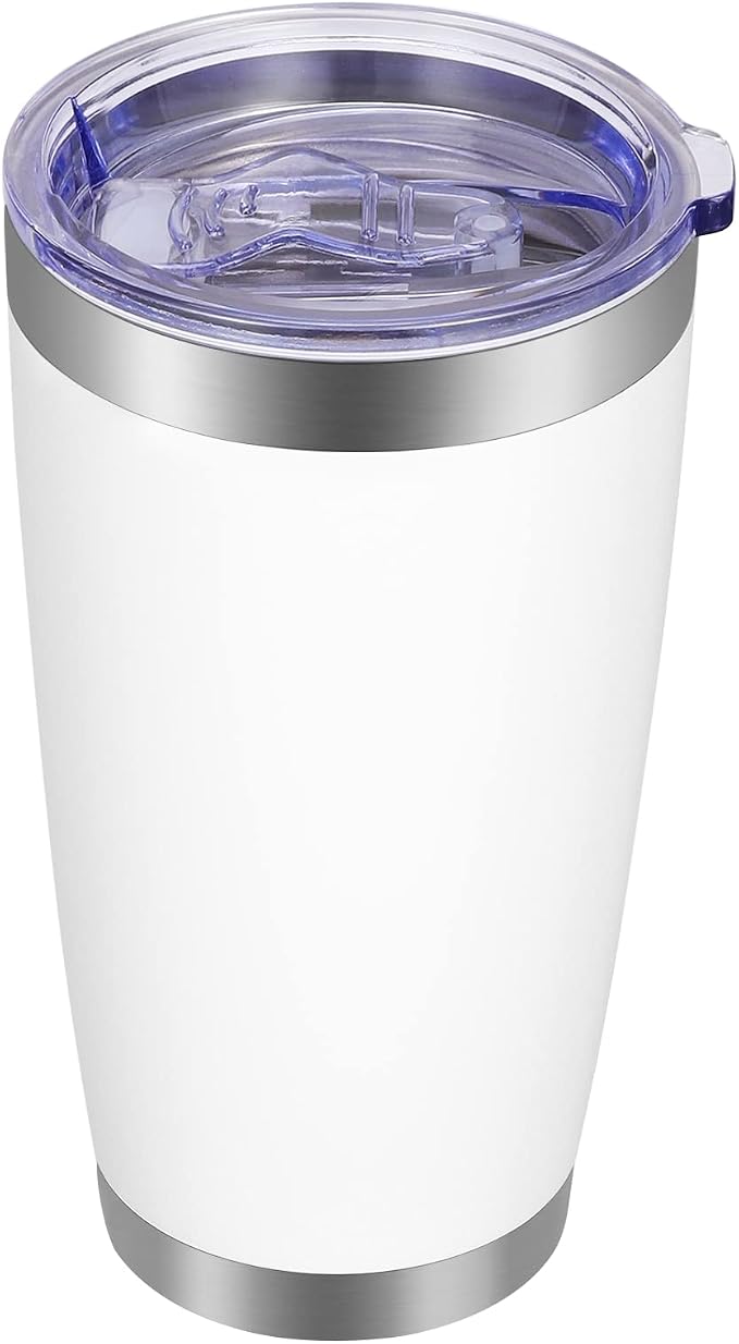 VEGOND 20oz Tumbler with Lid and Straw Stainless Steel Tumbler Cup Vacuum