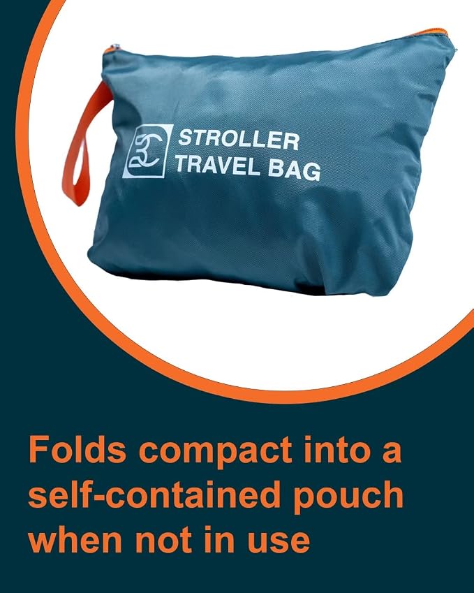 Extra Large, Heavy Duty Stroller and Car Seat Gate Check Bag, Compatible with: