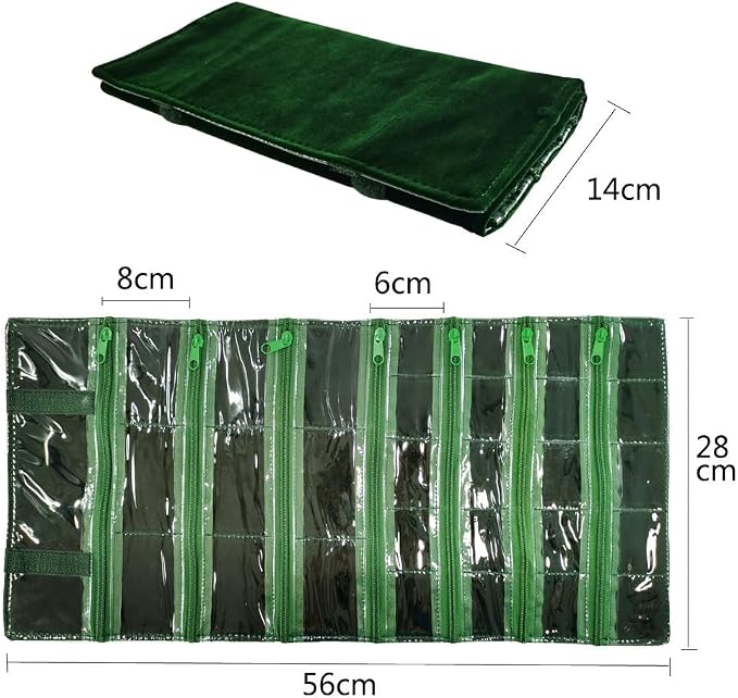 Travel Jewelry Roll Bag Portable Organizer Pouch