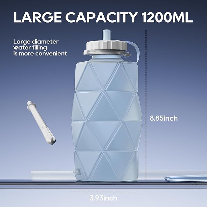 Collapsible Silicone Enema Bag Bottle Kit