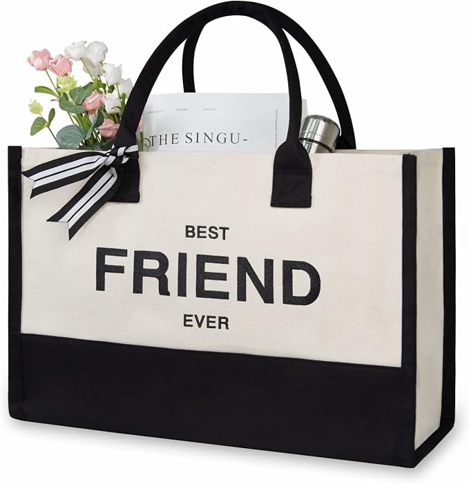 TOPDesign Embroidery Canvas Tote Bag