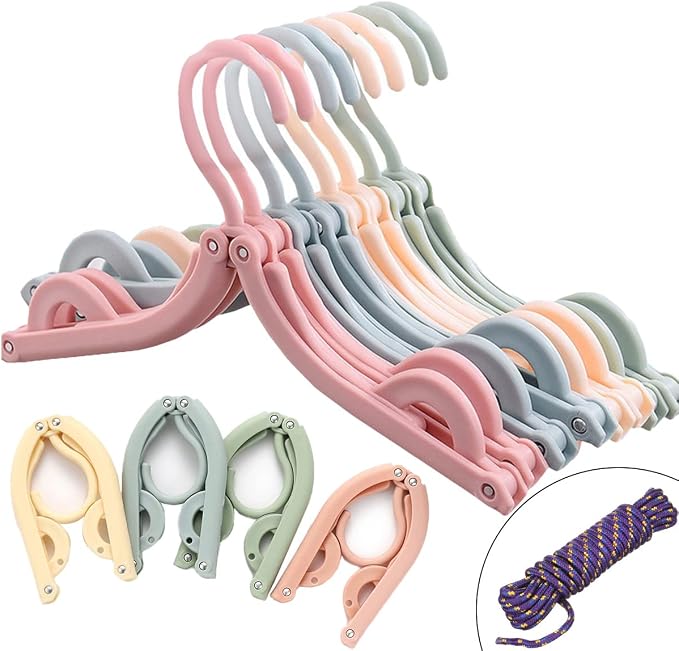 20 Pcs Foldable Travel Hangers
