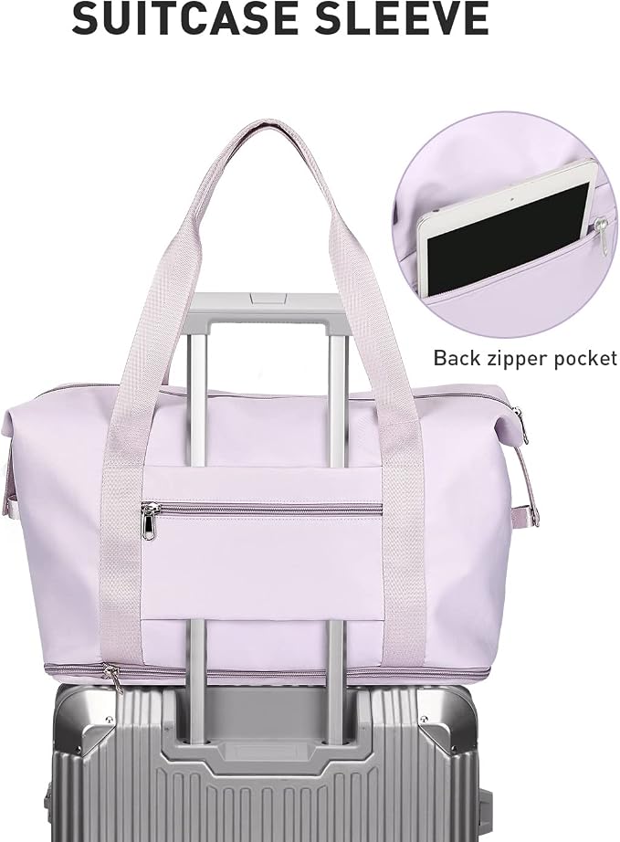Travel Duffel Bag, Sports Tote Gym Bag, Shoulder Weekender Overnight Bag