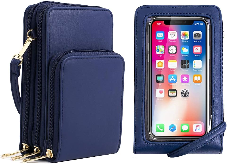Crossbody Cellphone Purse Women Touch Screen Bag RFID Blocking Wallet Handbag