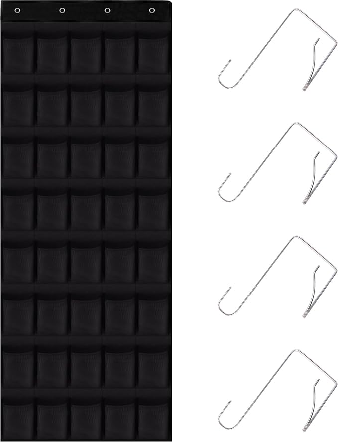 40 Mesh Pocket Over the Door Shoe Organizer, Hanging Shoe Rack
