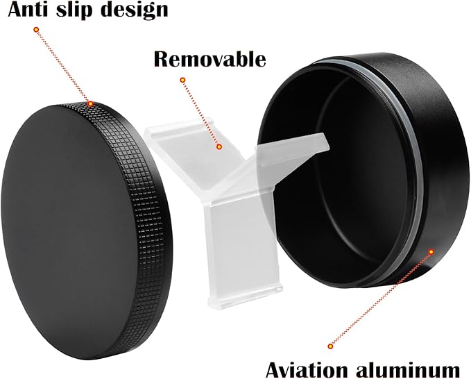 Small Pill Case 3 Compartments, Metal Round Portable Pill Box, Waterproof