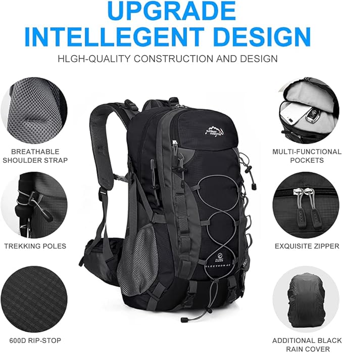 INOXTO lightweight Hiking Backpack 35L/40L Hiking Daypack
