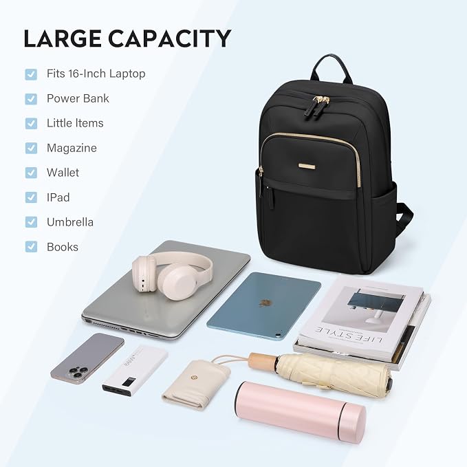 Hiking Travel Backpack for Women Casual Business Weekender Multilayer Laptop Bag