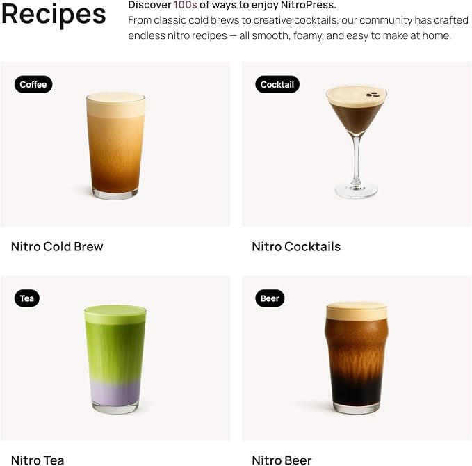 NitroPress Nitro Cold Brew Maker and Dispenser | At-Home Nitro Coffee Maker