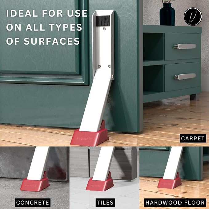 2 Pack Door Stop, No Drill Door Stoppers