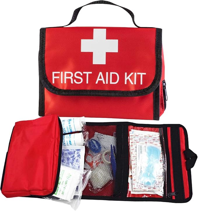 Aoutacc Nylon First Aid Empty Kit, Compact and Lightweight First Aid Bag