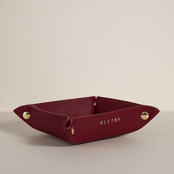 OLETHA Small Foldable Valet Tray