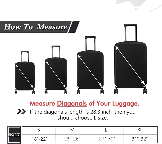 HYPER VENTURE Washable Luggage Cover